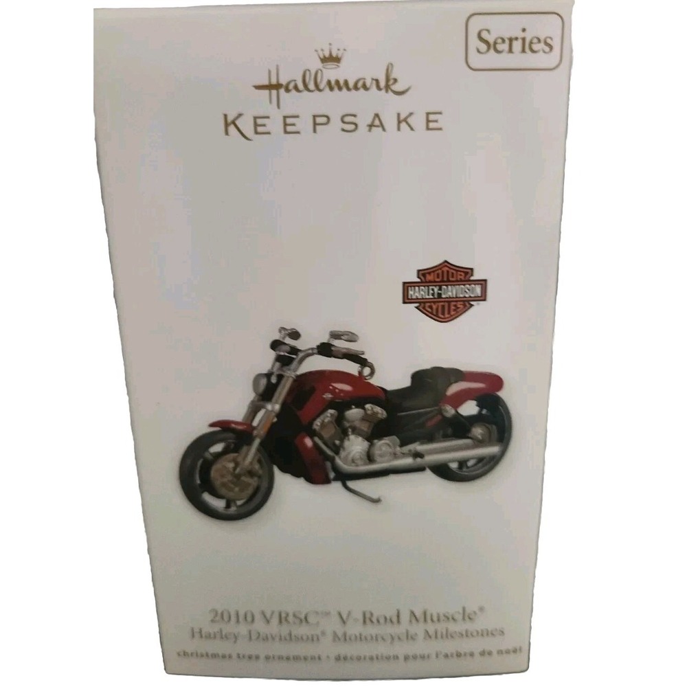 Hallmark Keepsake 2011 Harley-Davidson 2010 VRSC V-Rod Muscle Ornament Red